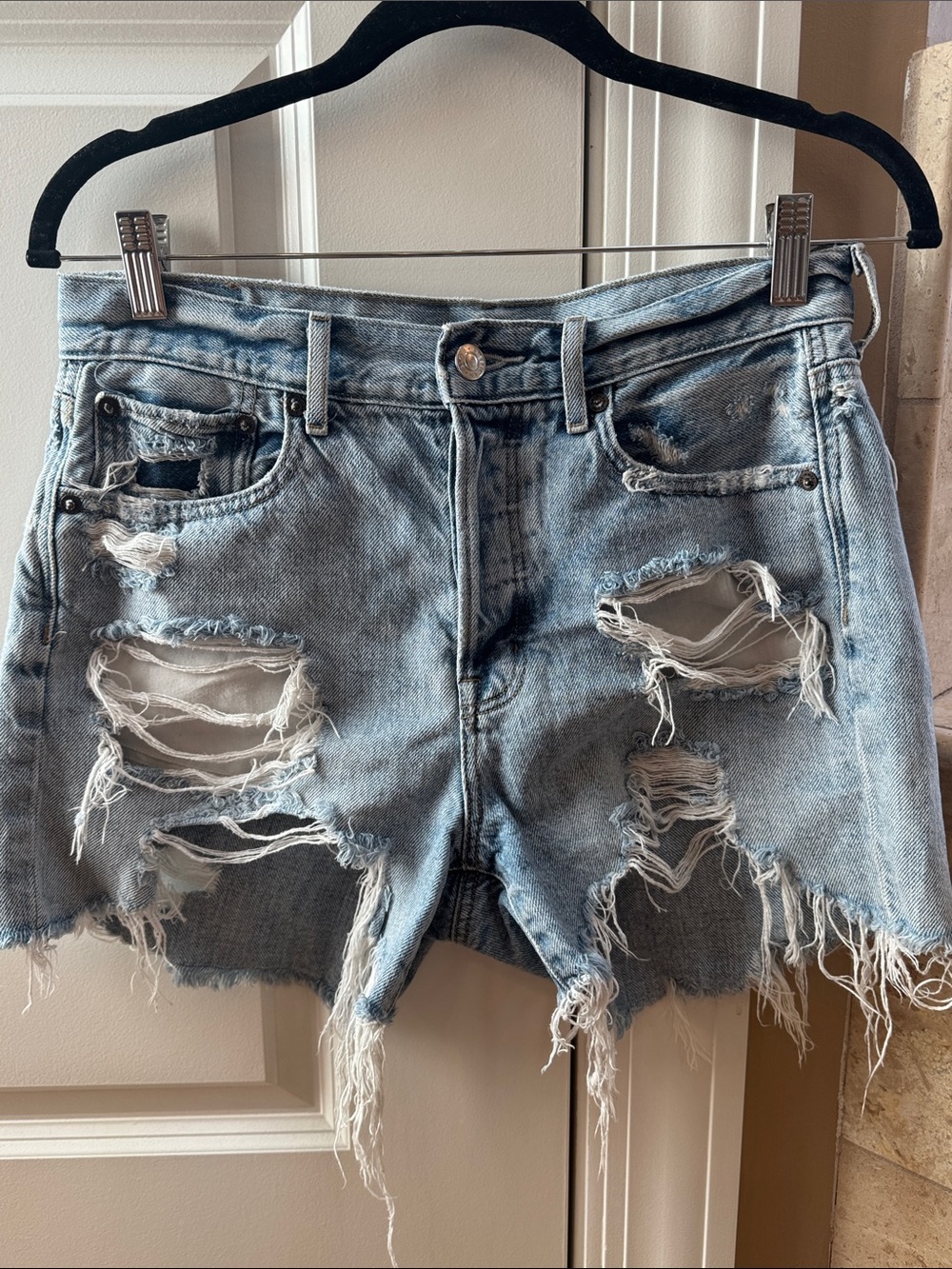 American Eagle Outfitters Distressed Denim Shorts